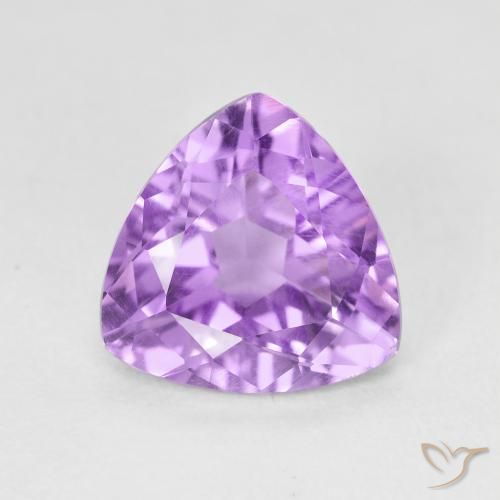 2.79ct Natural Medium Violet Amethyst, Trillion, VVS-VS