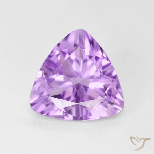 2.79ct Natural Light Pinkish Violet Amethyst, Trillion, VVS-VS
