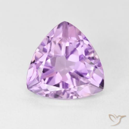3.03ct Natural Medium Violet Amethyst, Trillion, VVS-VS