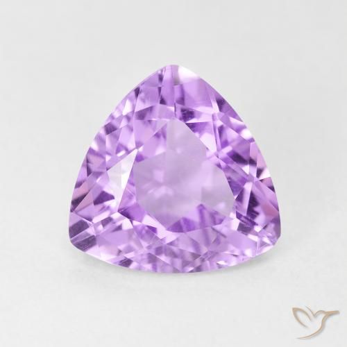 2.81ct Natural Light Pinkish Violet Amethyst, Trillion, VVS-VS