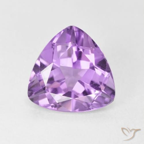 2.79ct Natural Light Violet Amethyst, Trillion, VVS-VS