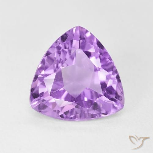 3.05ct Natural Pinkish Violet Amethyst, Trillion, VVS-VS