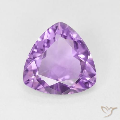 2.53ct Natural Medium Pinkish Violet Amethyst, Trillion, VVS-VS