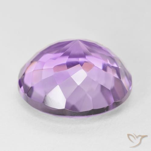 Amethyst Gemstone in 16 mm (calibrated) Size for Sale, Amethyst Stone in Medium Violet Color