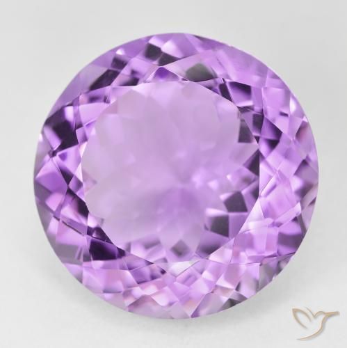 25.41ct Natural Medium Violet Amethyst, Round, VVS