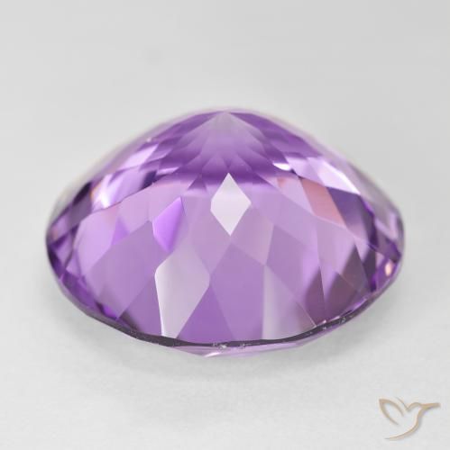 Amethyst Gemstone in 20 mm (calibrated) Size for Sale, Amethyst Stone in Medium Violet Color