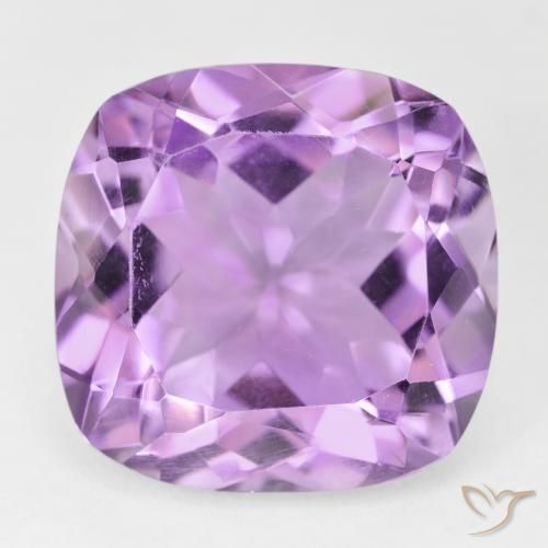 19.76ct Natural Medium Pink Violet Amethyst, Cushion, VVS