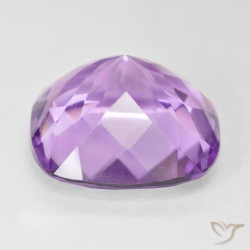 Amethyst Gemstone in 18 x 18 mm (calibrated) Size for Sale, Amethyst Stone in Medium Pink Violet Color