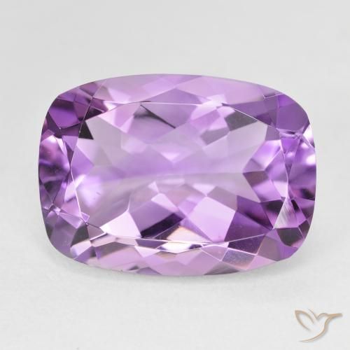 11.90 ct Violet Amethyst Gemstone, Amethyst Gem in Cushion-Cut Shape for Sale.