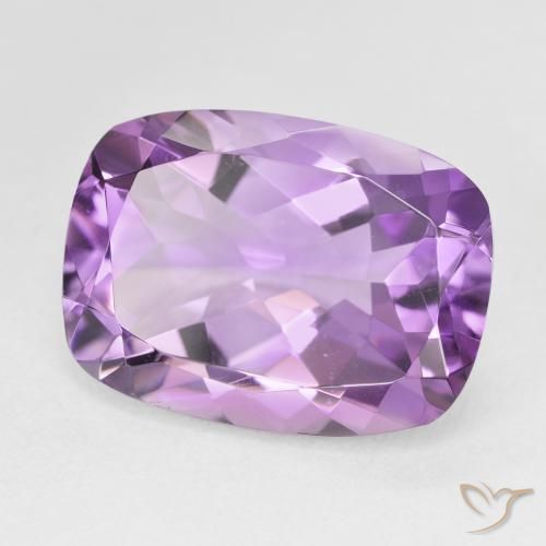 11.90 ct Violet Amethyst Stone, Natural Amethyst in Cushion-Cut Shape for Sale