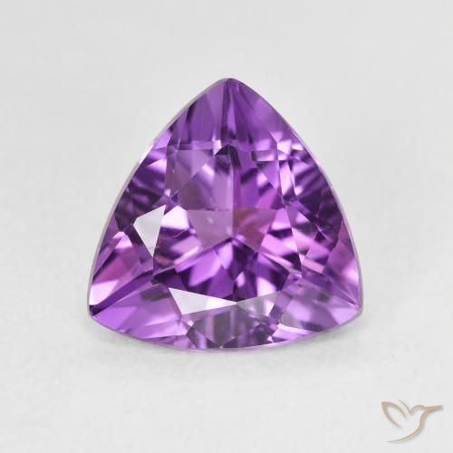 2.61ct Natural Pinkish Violet Amethyst, Trillion, VVS
