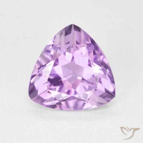 2.91ct Natural Light Violet Amethyst, Trillion, VVS