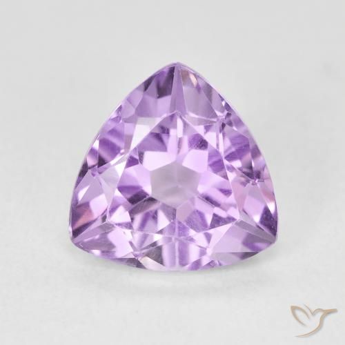 2.87ct Natural Light Violet Amethyst, Trillion, VVS