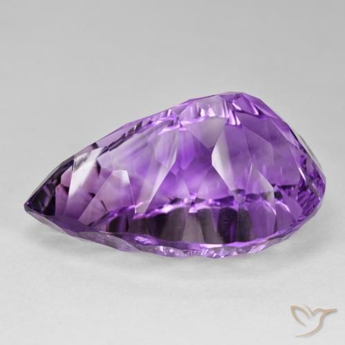 Amethyst Gemstone in 37 x 23.7 mm Size for Sale, Amethyst Stone in Medium Violet Color
