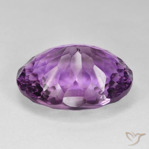 Amethyst Gemstone in 28.8 x 21.3 mm Size for Sale, Amethyst Stone in Intense Pink Violet Color
