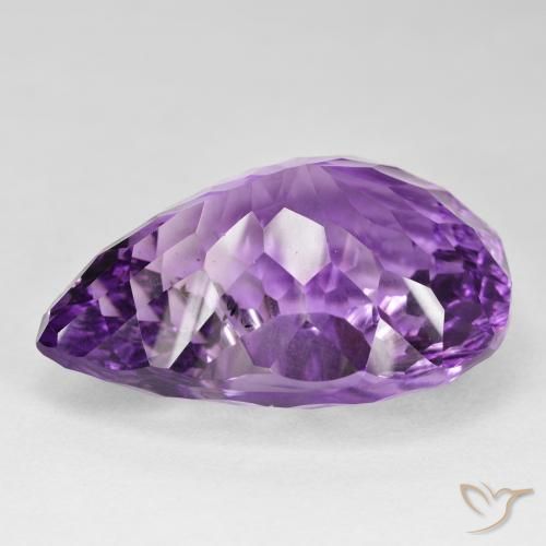 Amethyst Gemstone in 33 x 24.3 mm Size for Sale, Amethyst Stone in Medium Violet Color
