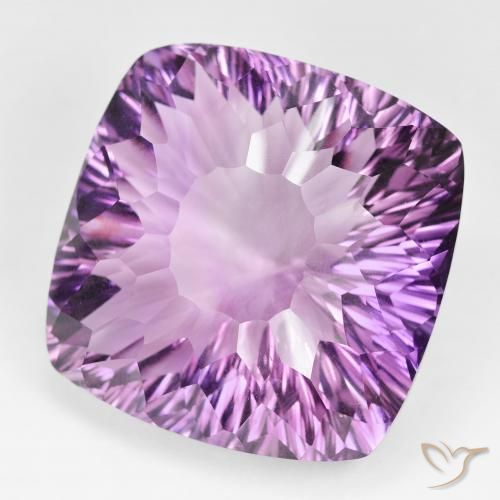 135.48 ct Violet Amethyst Stone, Natural Amethyst in Cushion Concave Cut Shape for Sale