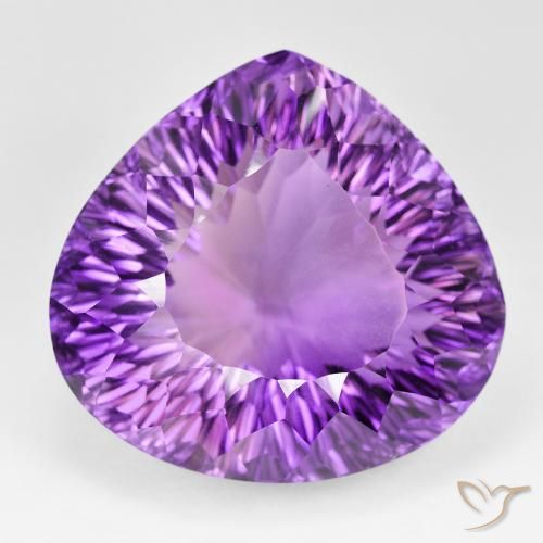 139.93ct Natural Medium Dark-Violet Amethyst, Pear Shape, VVS