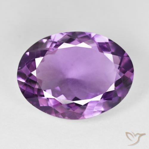 14.13ct Natural Pinkish Violet Amethyst, Oval, VS