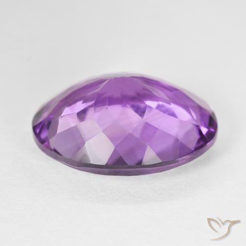Amethyst Gemstone in 19.1 x 14.7 mm Size for Sale, Amethyst Stone in Pinkish Violet Color