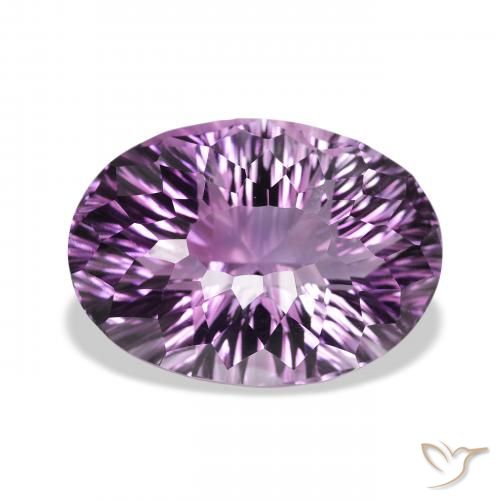 30.56ct Natural Light-Medium Violet Amethyst, Oval, VVS