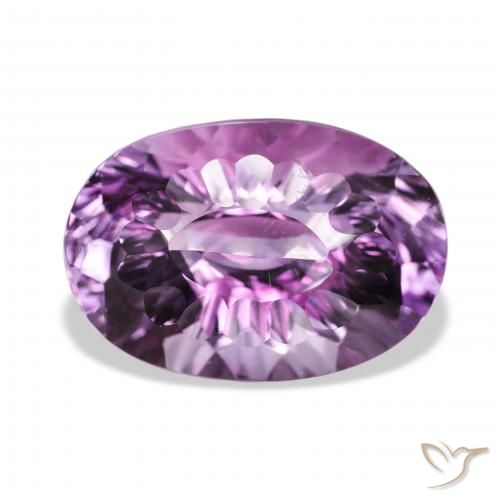 36.81ct Natural Light-Medium Violet Amethyst, Oval, VVS