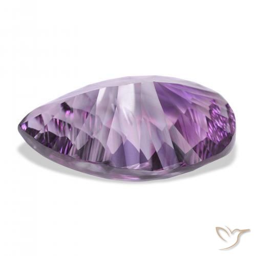 Amethyst Gemstone in 32.8 x 22.6 mm Size for Sale, Amethyst Stone in Light-Medium Violet Color