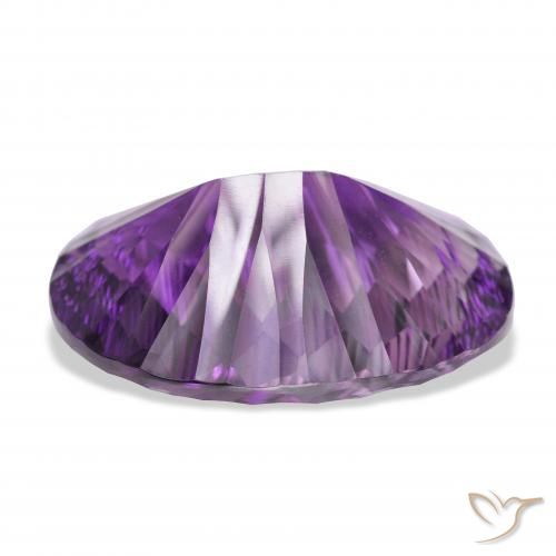 Amethyst Gemstone in 34.6 x 25.8 mm Size for Sale, Amethyst Stone in Medium Violet-Pink Color