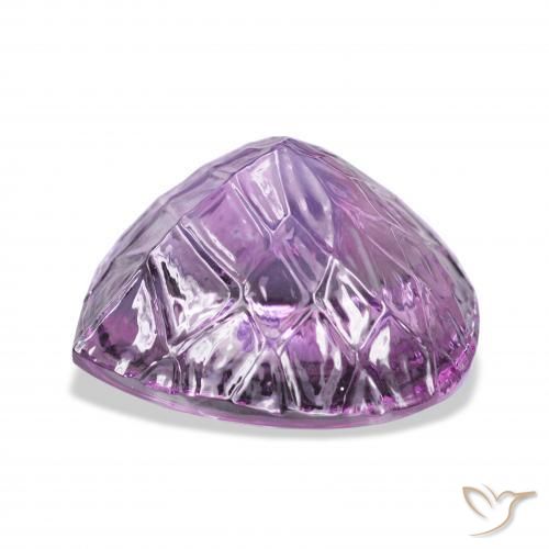 Amethyst Gemstone in 29.5 x 29.4 mm Size for Sale, Amethyst Stone in Medium Pinkish Violet Color