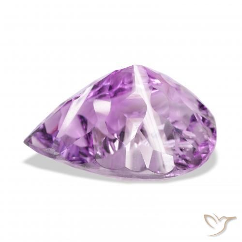 Amethyst Gemstone in 28.8 x 19.8 mm Size for Sale, Amethyst Stone in Medium Pinkish Violet Color