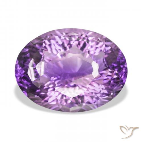34.41ct Natural Medium Violet-Pink Amethyst, Oval, VVS