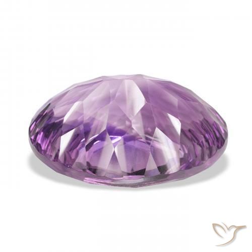 Amethyst Gemstone in 25.3 x 18.9 mm Size for Sale, Amethyst Stone in Medium Violet-Pink Color