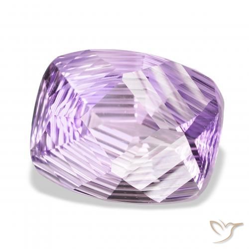 31.31 ct Violet Amethyst Stone, Natural Amethyst in Cushion Concave Cut Shape for Sale