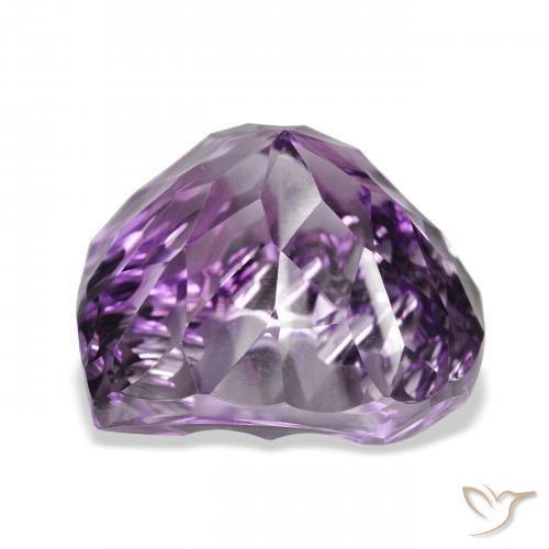 Amethyst Gemstone in 24.1 x 23.2 mm Size for Sale, Amethyst Stone in Deep Purplish Violet Color