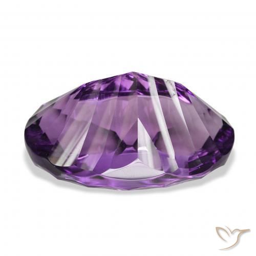 Amethyst Gemstone in 30.5 x 19.3 mm Size for Sale, Amethyst Stone in Mauve Violet Color