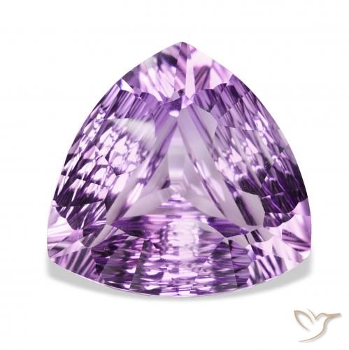 38.65ct Natural Medium Purplish Violet Amethyst, Trillion, VVS