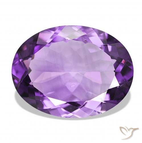 14.63ct Medium Violet Amethyst, Oval, IF