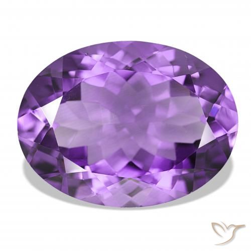 15.69ct Deep Violet Amethyst, Oval, IF
