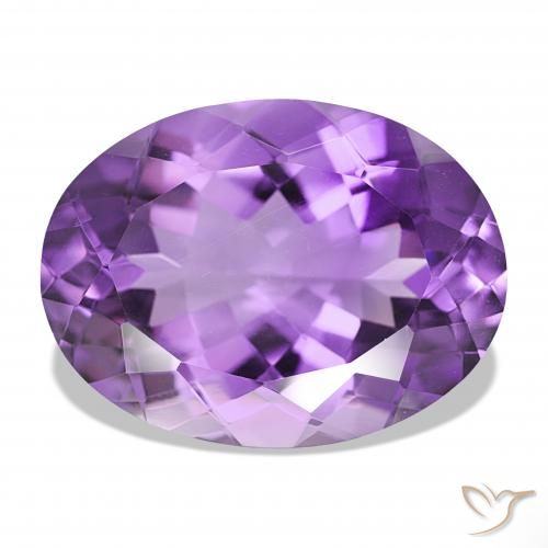 16.80ct Natural Intense Violet Amethyst, Oval, IF, Photo A