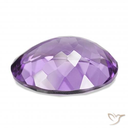 Amethyst Gemstone in 20 x 15 mm (calibrated) Size for Sale, Amethyst Stone in Medium Light Purplish-Violet Color