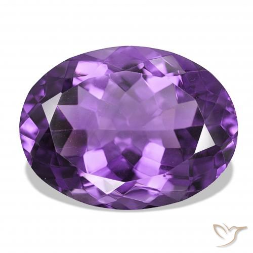 17.26ct Intense Violet Amethyst, Oval, IF