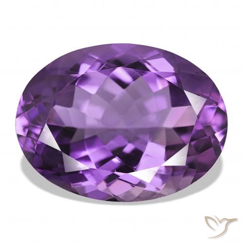 17.41ct Medium Violet Amethyst, Oval, IF