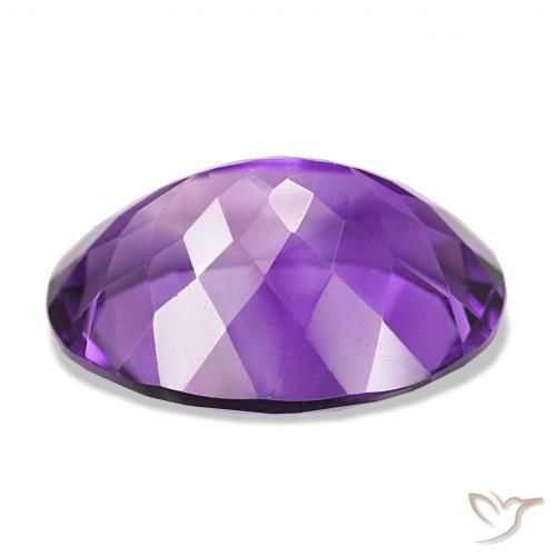 Amethyst Gemstone in 20 x 15 mm (calibrated) Size for Sale, Amethyst Stone in Medium Violet Color