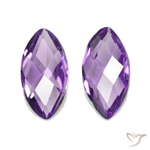 1.12ctw Medium Violet-Pink Amethyst, Marquise, VS