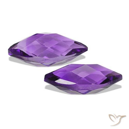 Amethyst Gemstones in 8 x 4 mm (calibrated) Size for Sale, Amethyst Stones in Medium Light-Violet Color