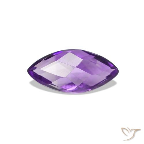 0.54ct Intense Violet Amethyst, Marquise, VVS