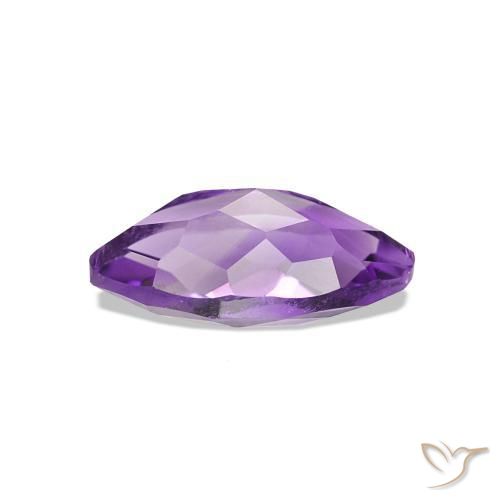 Amethyst Gemstone in 8 x 4.2 mm Size for Sale, Amethyst Stone in Intense Violet Color