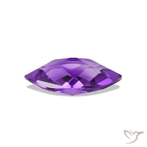 Amethyst Gemstone in 8 x 4 mm (calibrated) Size for Sale, Amethyst Stone in Medium Violet Color