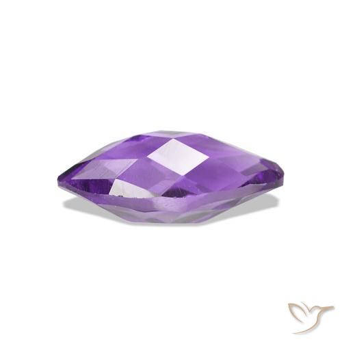 Amethyst Gemstone in 8 x 4 mm (calibrated) Size for Sale, Amethyst Stone in Intense Violet Color
