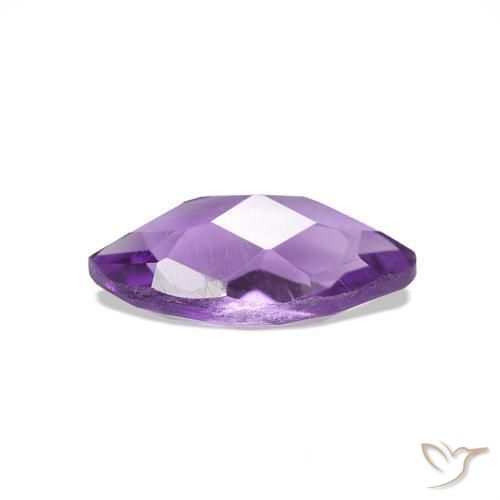 Amethyst Gemstone in 8.1 x 4.2 mm Size for Sale, Amethyst Stone in Purplish Violet Color